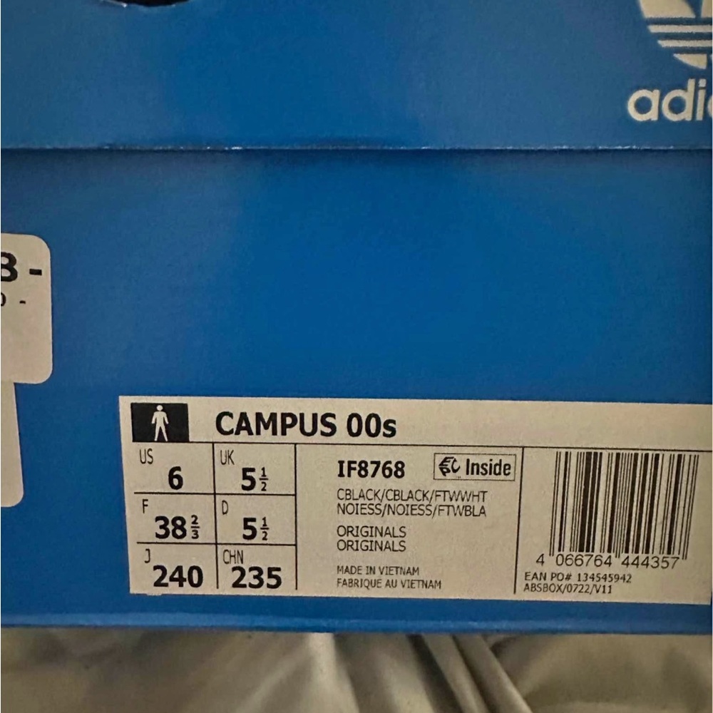 Adidas Campus 00s Originals in Black and White